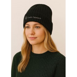 Knitted hat Black with logo
