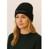 Knitted hat Black with logo