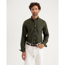 Oxford shirt Mens style Green Regular fit
