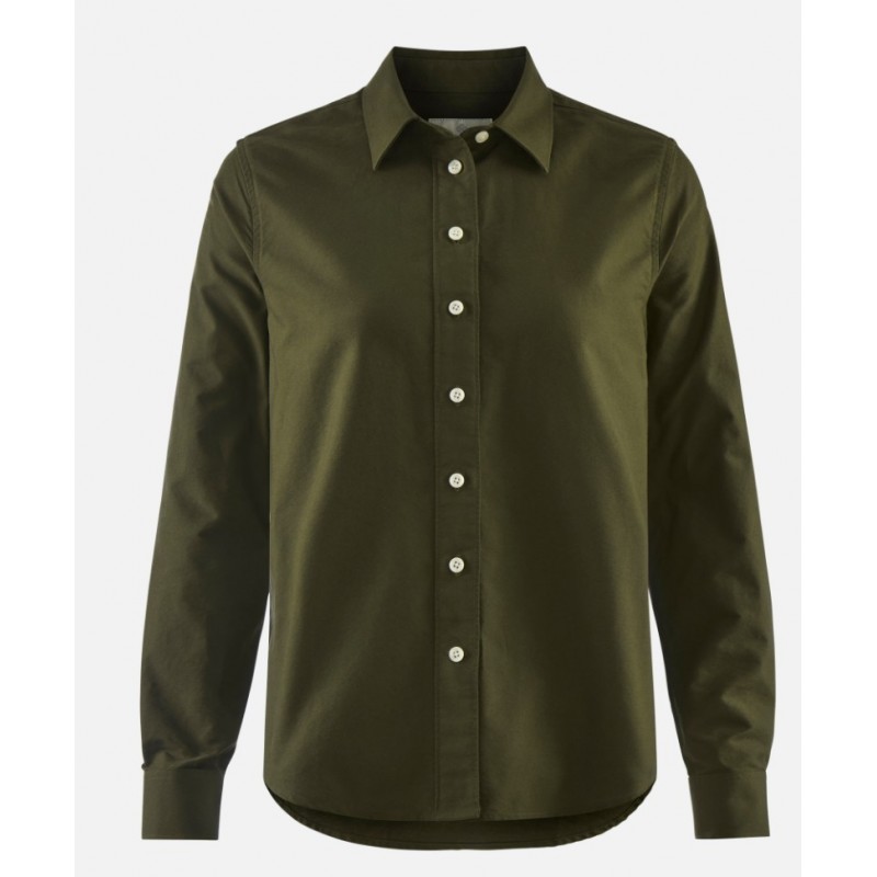 Ladies Oxford shirt Casual fit Green
