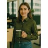 Ladies Oxford shirt Tailored fit Green